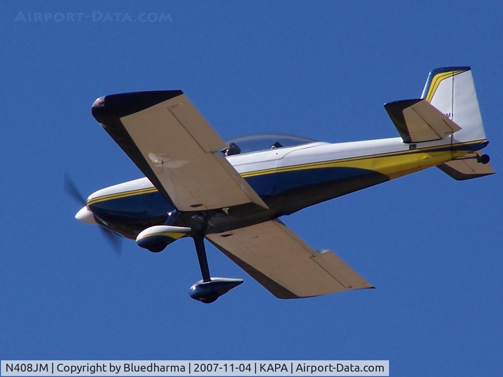 N408JM, 2000 Vans RV-8 C/N 80380, Approach to 17L