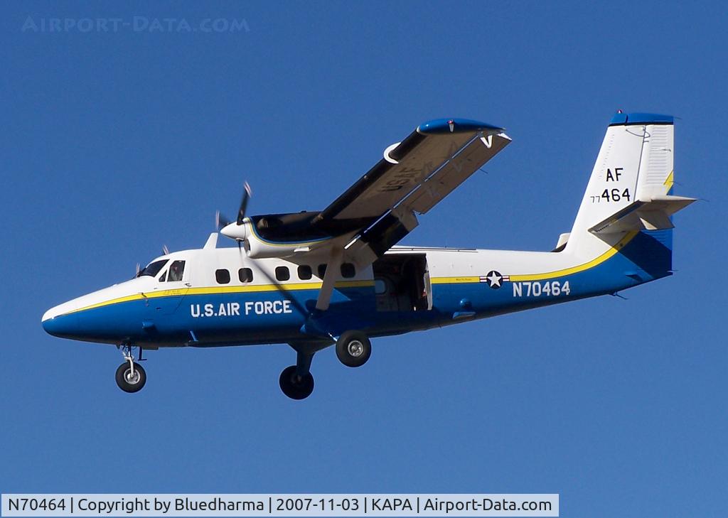 N70464, 1977 De Havilland Canada UV-18B (DHC-6 Twin Otter) C/N 555, Approach to 17L