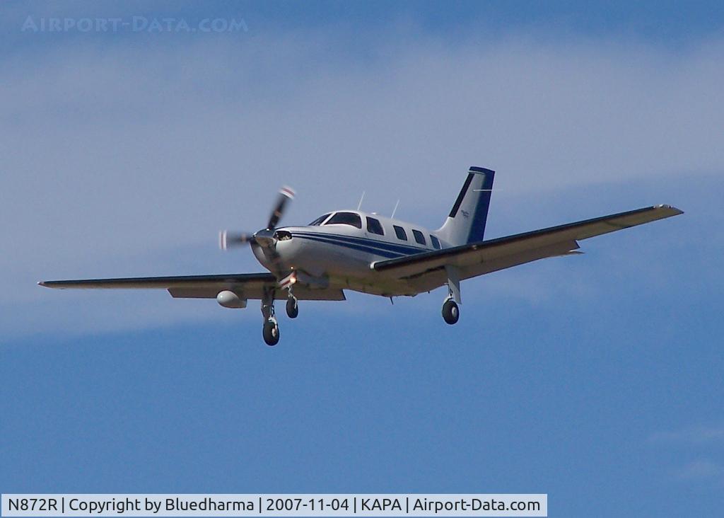 N872R, 1989 Piper PA-46-350P Malibu Mirage C/N 4622028, Approach to 17L