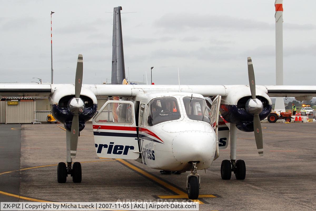 ZK-PIZ, 1977 Britten-Norman BN-2A-26 Islander C/N 2012, Just arrived from Great Barrier Island