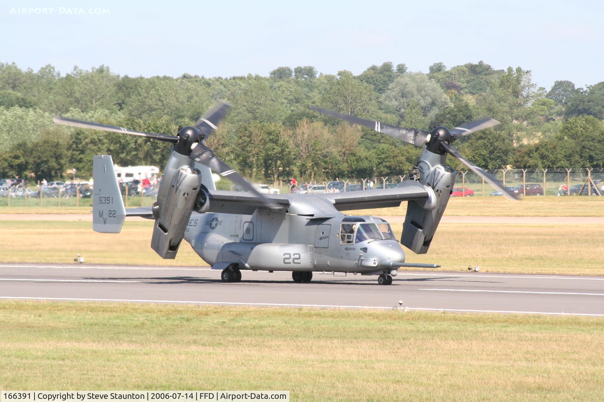 166391, Bell-Boeing MV-22B Osprey C/N D0058, Royal International Air Tattoo 2006
