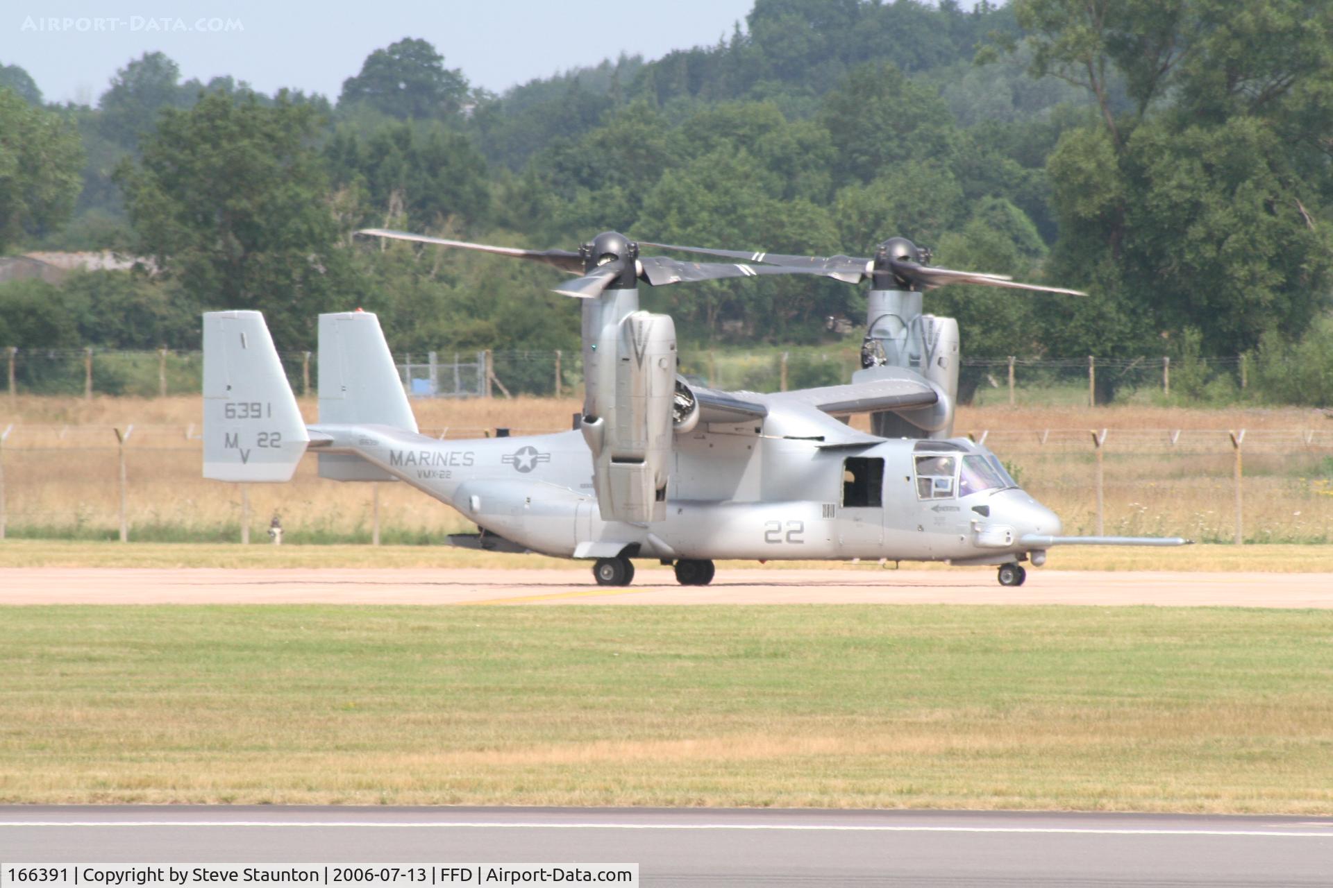166391, Bell-Boeing MV-22B Osprey C/N D0058, Royal International Air Tattoo 2006