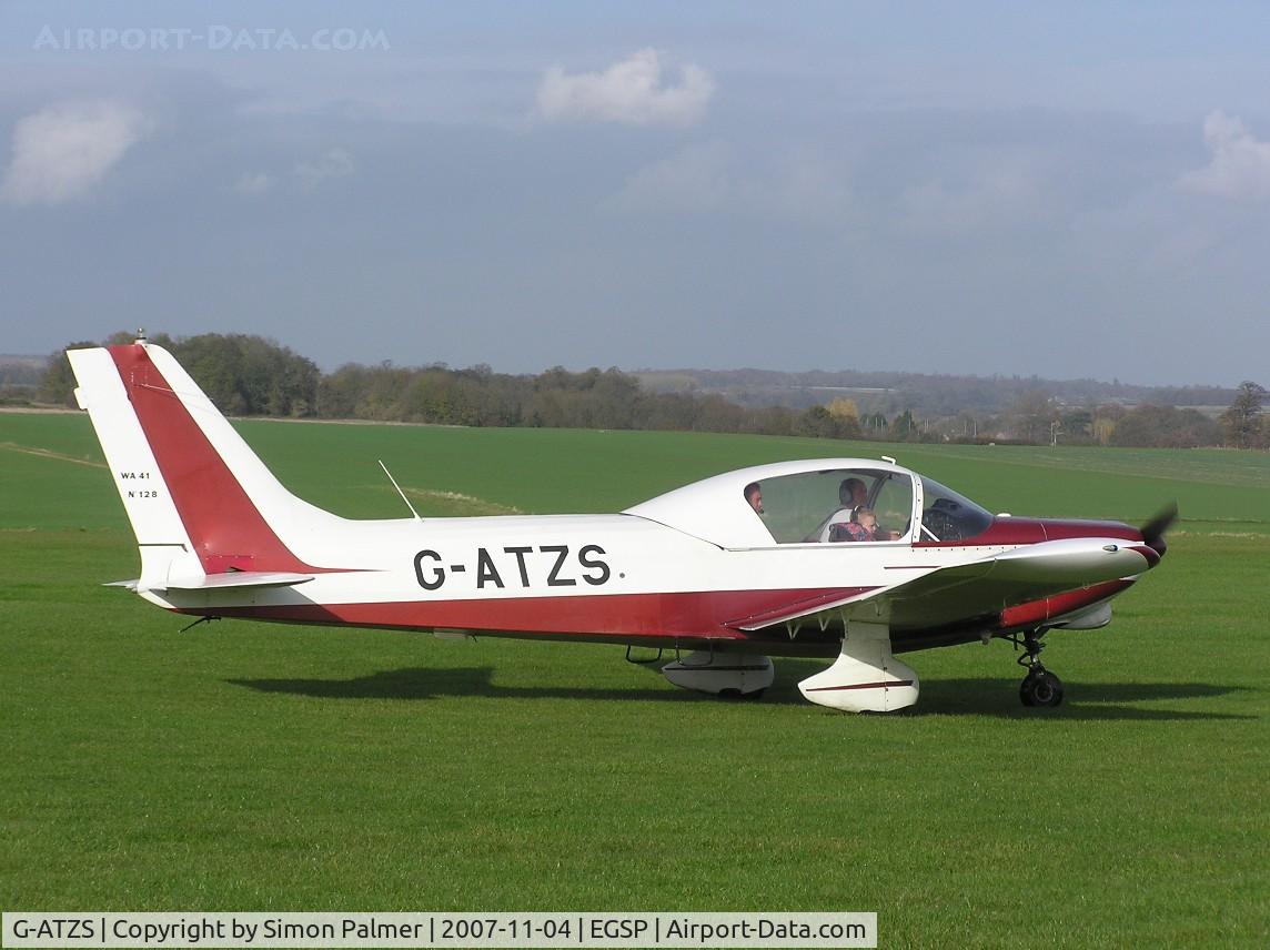 G-ATZS, 1966 Wassmer WA-41 Baladou C/N 128, Wassmer Wa41 Baladou visiting Sibson