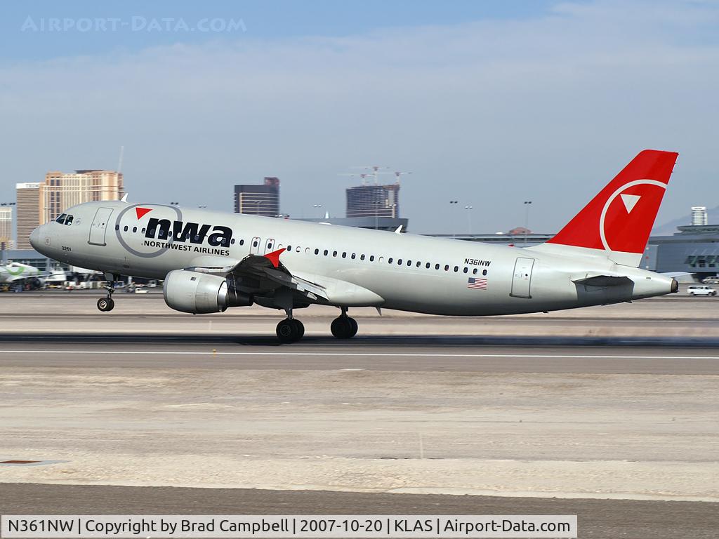 N361NW, 1998 Airbus A320-212 C/N 0907, Northwest Airlines / 1998 Airbus Industrie A320-212