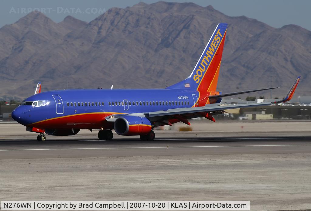 N276WN, 2007 Boeing 737-7H4 C/N 32530, Southwest Airlines / 2007 Boeing 737-7H4