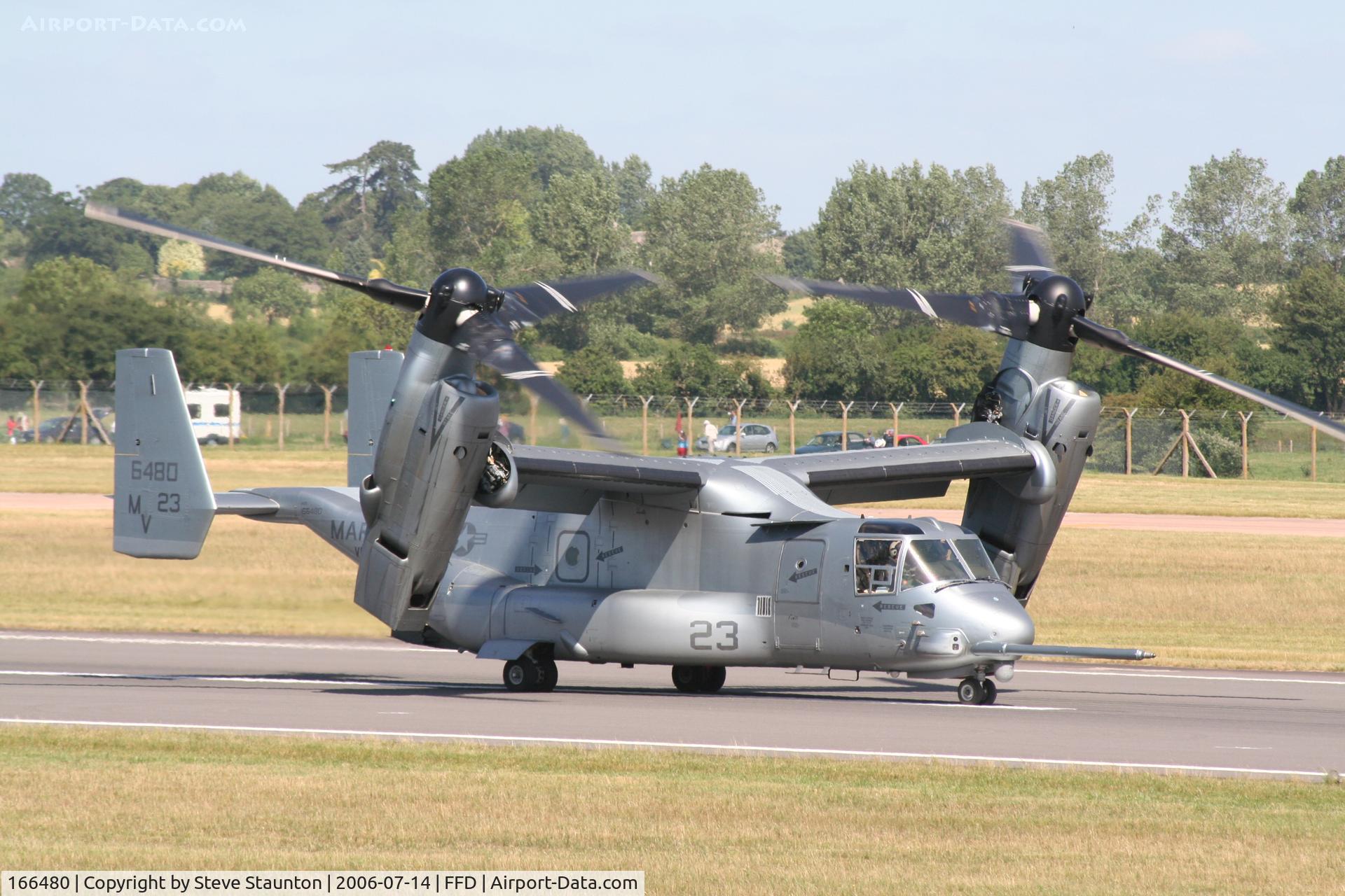 166480, Bell-Boeing MV-22B Osprey C/N D0059, Royal International Air Tattoo 2006