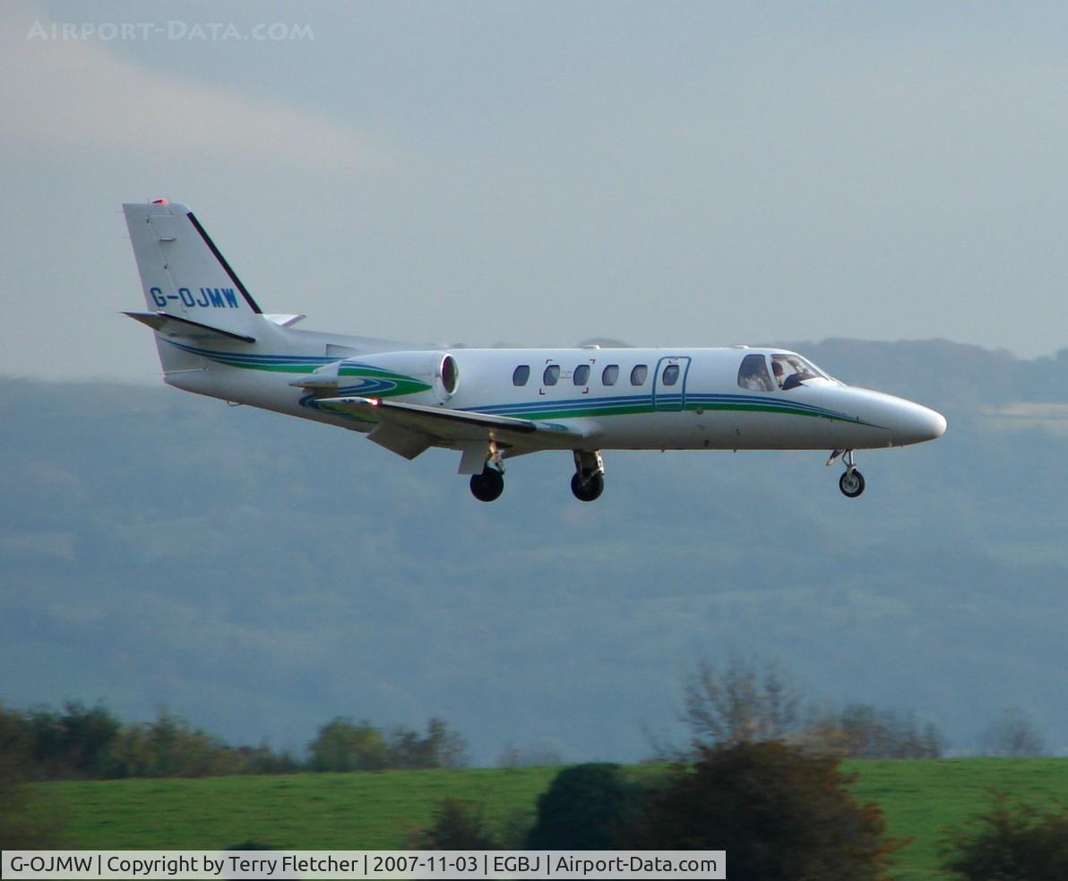 G-OJMW, 2002 Cessna 550 Citation Bravo C/N 550-1042, Busy late afternoon at Gloucestershire (Staverton) Airport