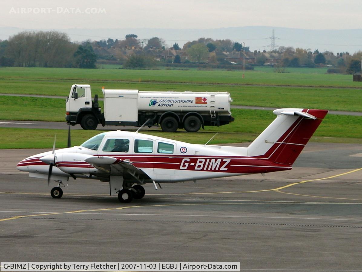 G-BIMZ, 1979 Beech 76 Duchess C/N ME-169, Busy late afternoon at Gloucestershire (Staverton) Airport