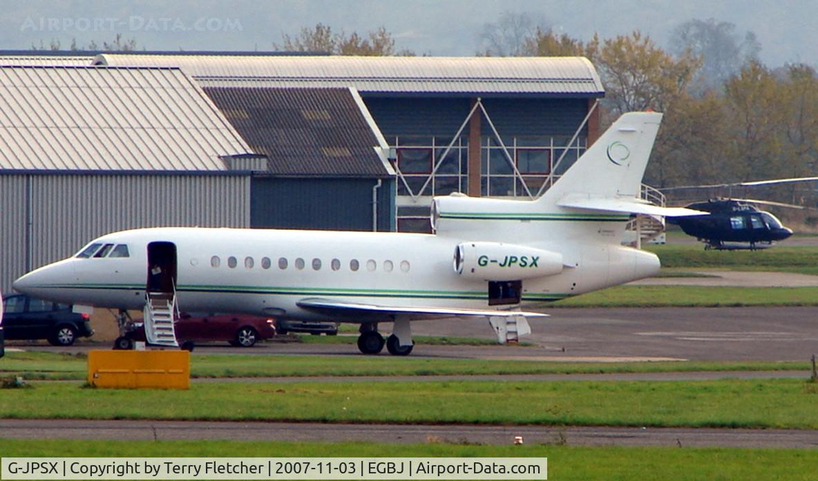 G-JPSX, 2003 Dassault Falcon 900EX C/N 132, Busy late afternoon at Gloucestershire (Staverton) Airport