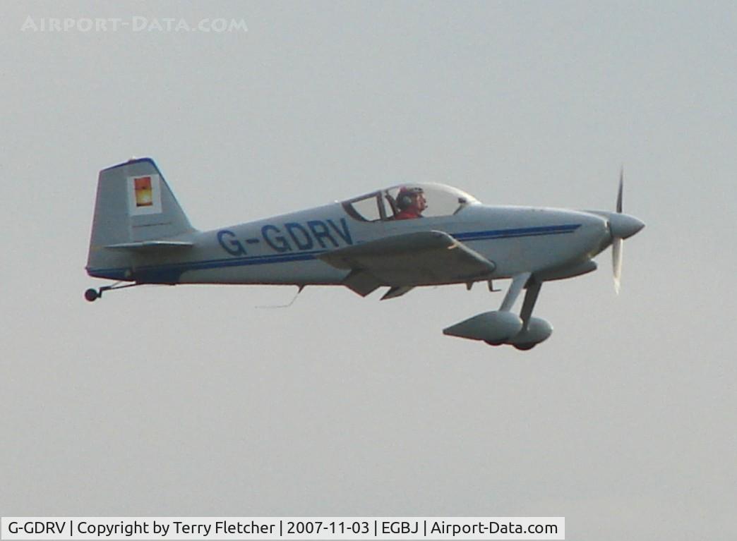 G-GDRV, 1993 Vans RV-6 C/N 21367, Busy late afternoon at Gloucestershire (Staverton) Airport