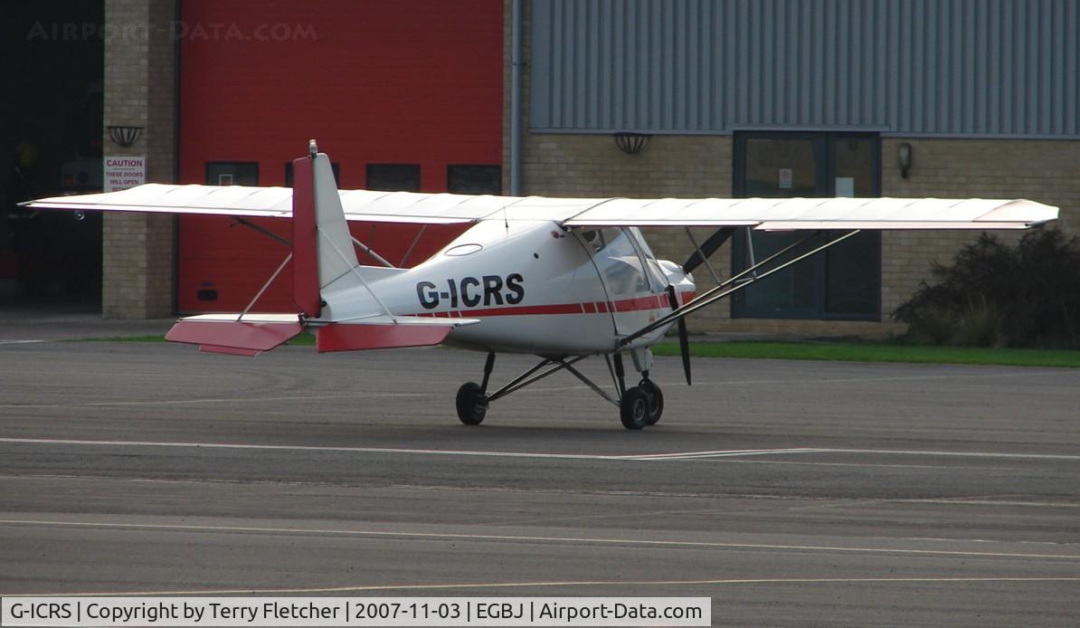 G-ICRS, 2002 Comco Ikarus C42 FB UK C/N PFA 322-13873, Busy late afternoon at Gloucestershire (Staverton) Airport
