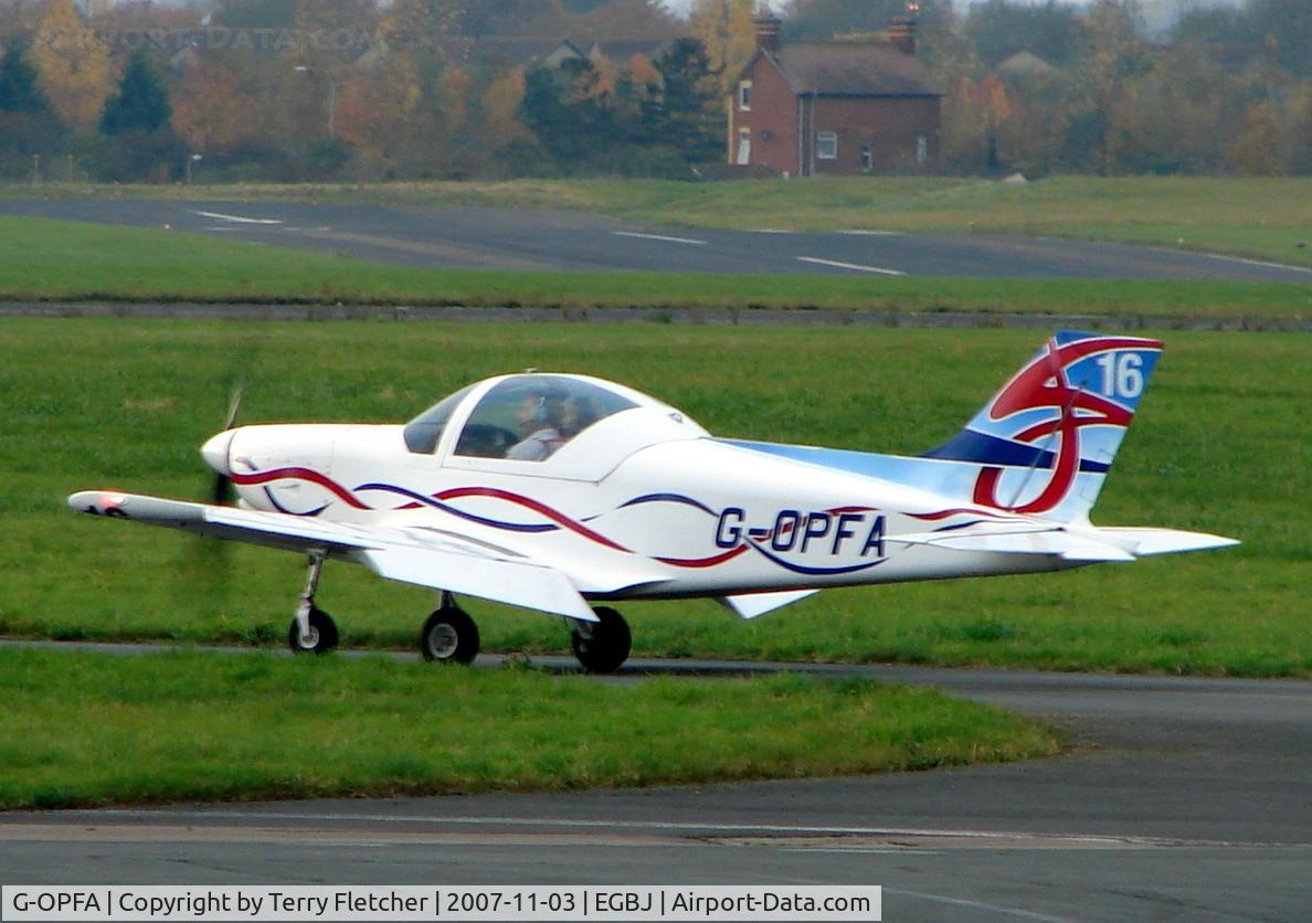 G-OPFA, 2004 Alpi Aviation Pioneer 300 C/N PFA 330-14298, Busy late afternoon at Gloucestershire (Staverton) Airport