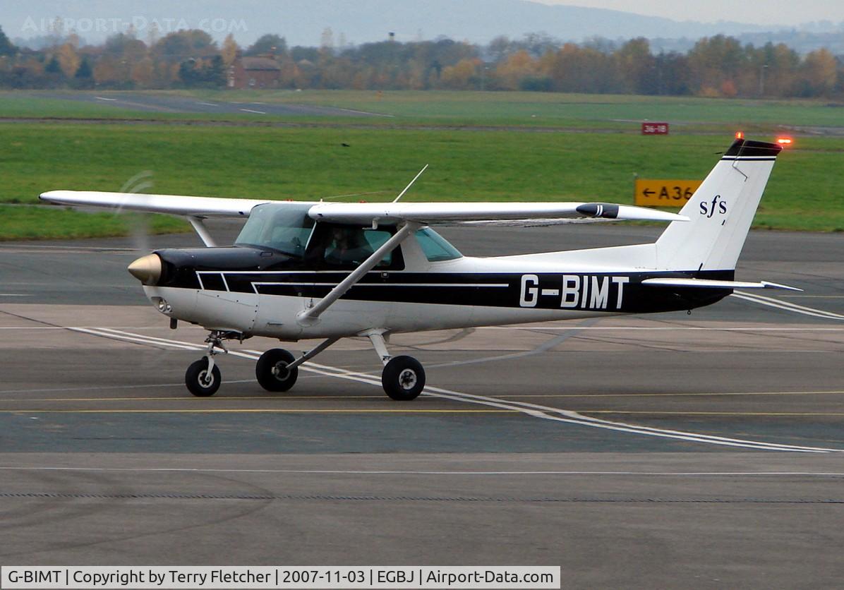 G-BIMT, 1980 Reims FA152 Aerobat C/N 0361, Busy late afternoon at Gloucestershire (Staverton) Airport