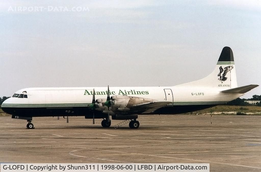 G-LOFD, 1961 Lockheed L-188C(F) Electra C/N 1143, Parked at the Cargo apron