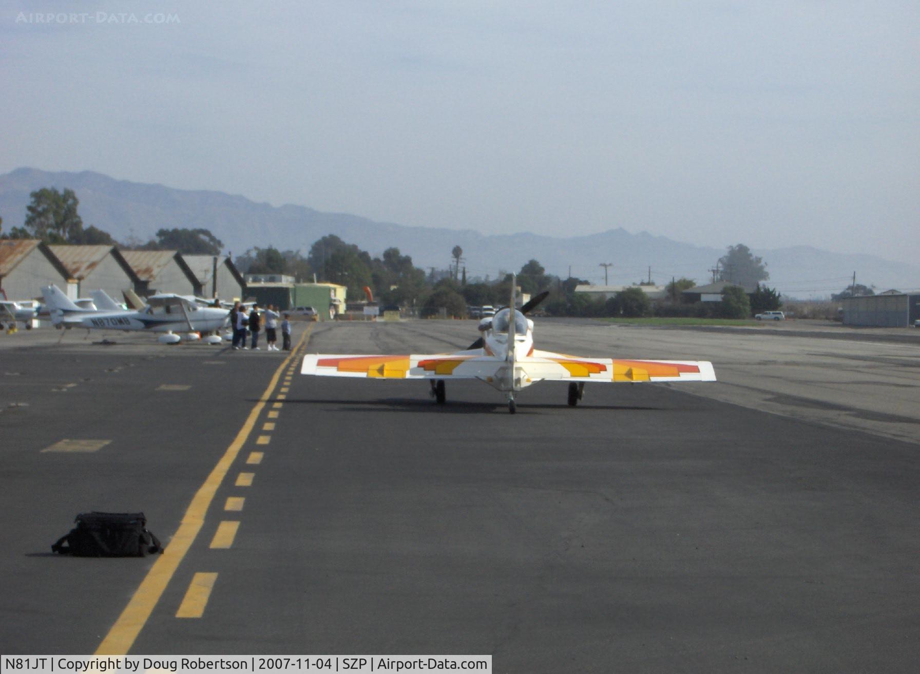 N81JT, 1982 Jurca MJ-5 Sirocco C/N 50, 1982 Tumilowicz MJ-5 SIROCCO, Lycoming A&C IO-360 220 Hp, taxi