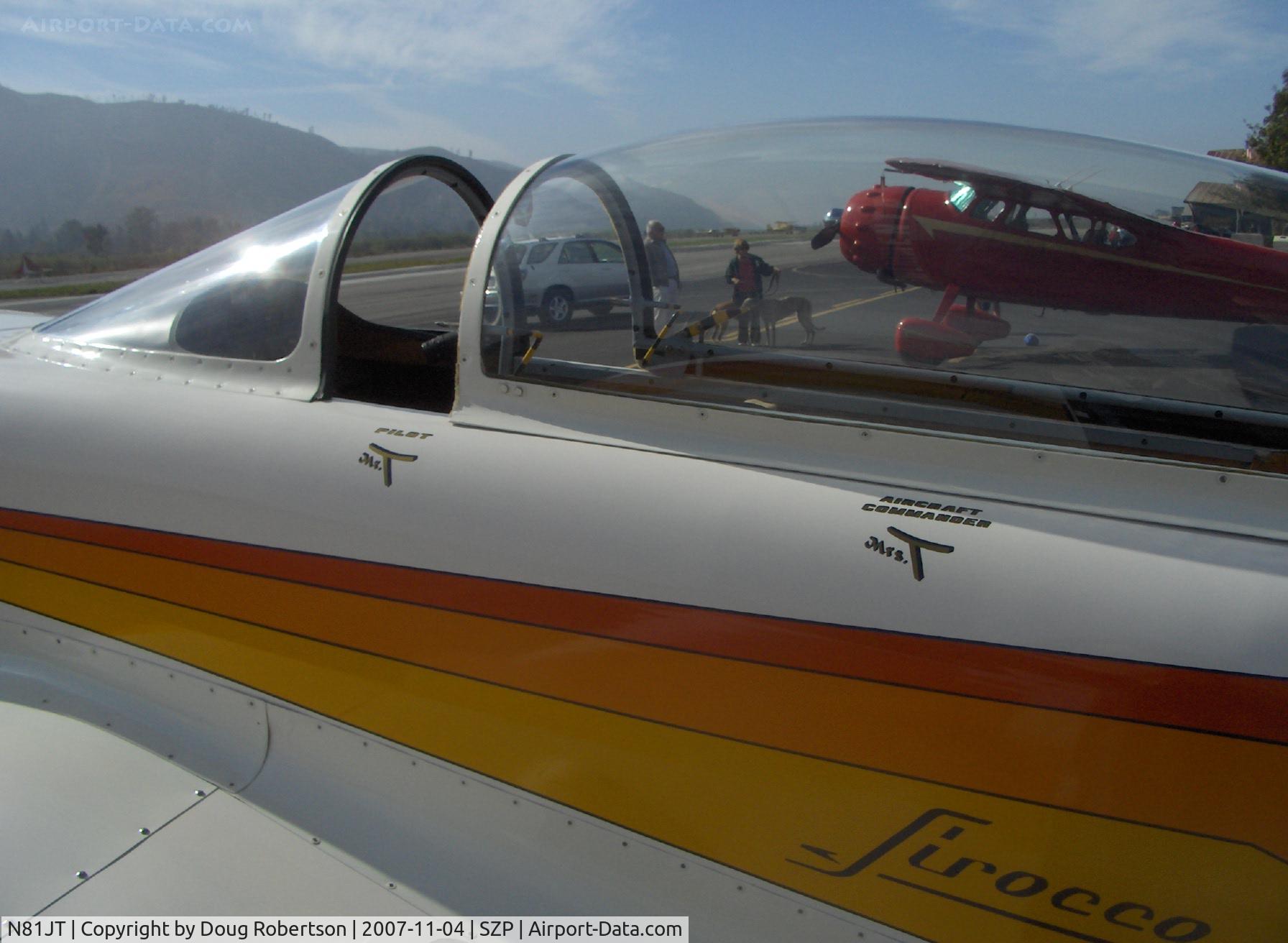 N81JT, 1982 Jurca MJ-5 Sirocco C/N 50, 1982 Tumilowicz MJ-5 SIROCCO, Lycoming A&C IO-360 220 Hp, tandem seating sliding canopy