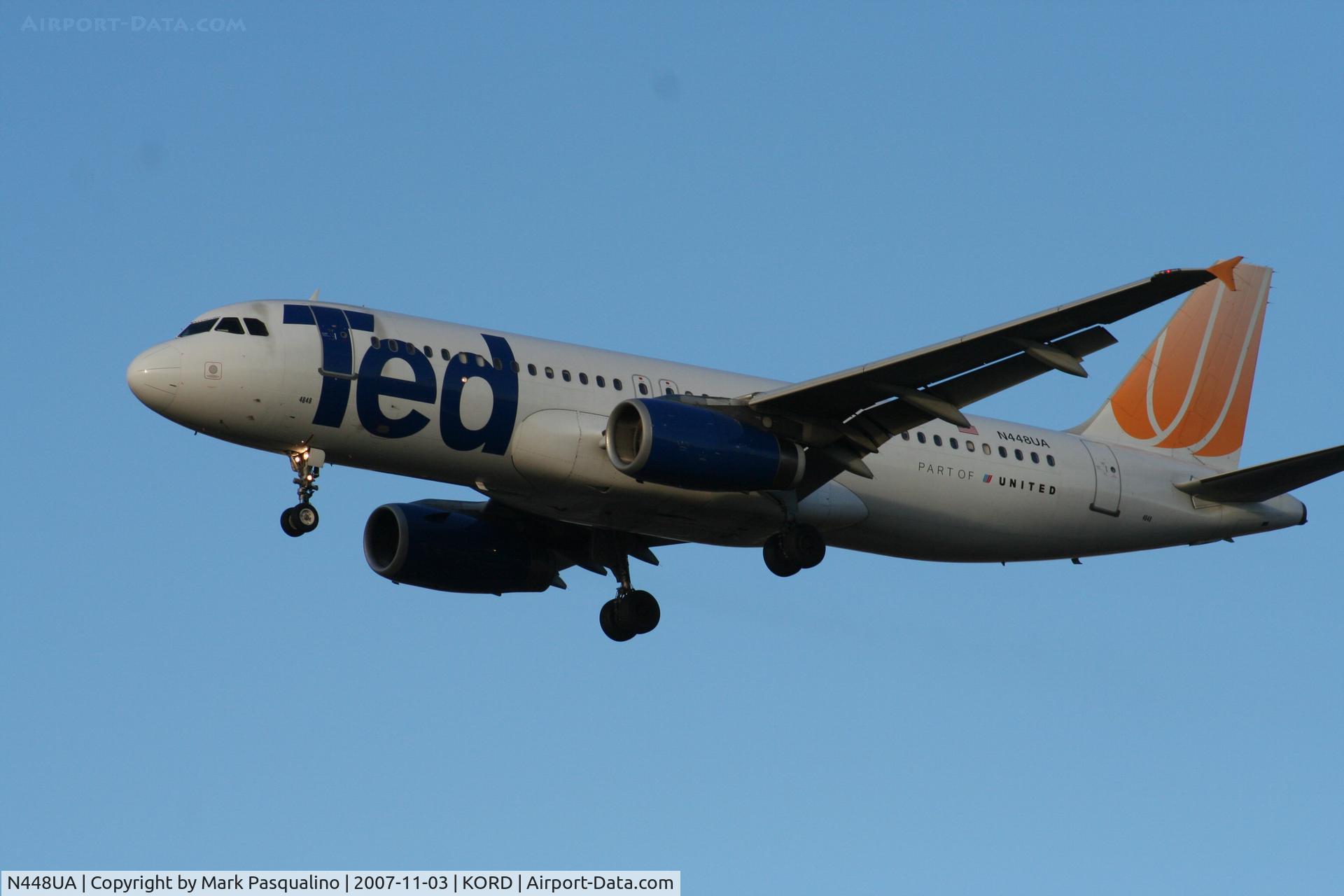 N448UA, 1998 Airbus A320-232 C/N 842, Airbus A320