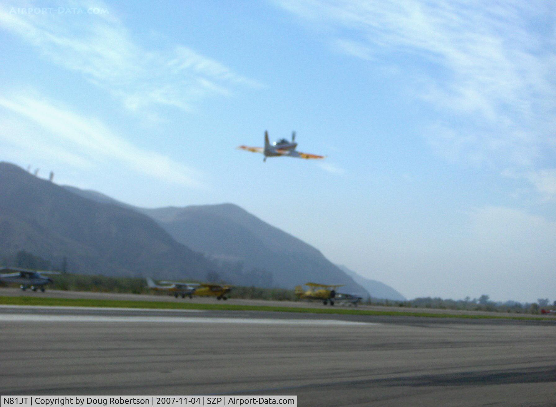N81JT, 1982 Jurca MJ-5 Sirocco C/N 50, 1982 Tumilowicz MJ-5 SIROCCO, Lycoming A&C IO-360 220 Hp, 10 to 1 pistons, takeoff fast climb from Rwy 22 on a still hazy morning