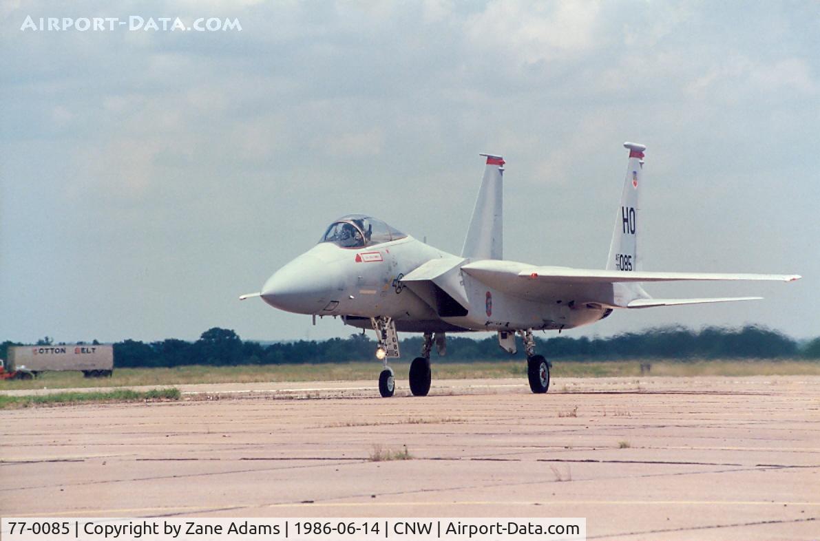 77-0085, 1977 McDonnell Douglas F-15A Eagle C/N 0365/A297, At the Texas Sesquicentennial Airshow (This aircraft last noted as instructional airframe at Sheppard AFB, TX)