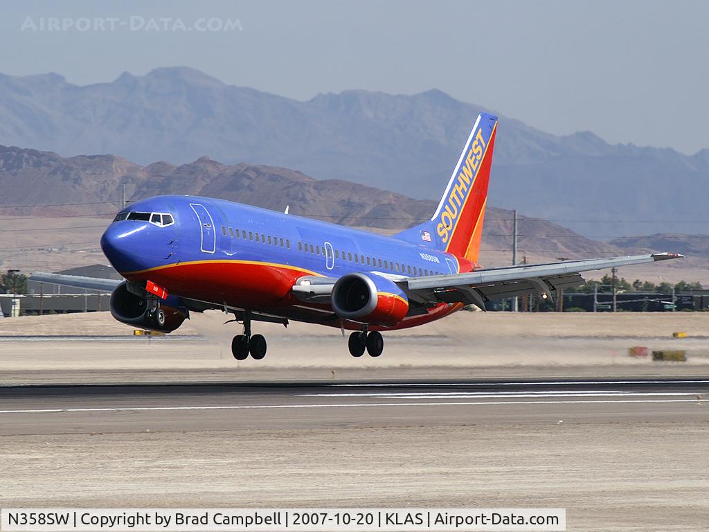 N358SW, 1992 Boeing 737-3H4 C/N 26595, Southwest Airlines / 1992 Boeing 737-3H4