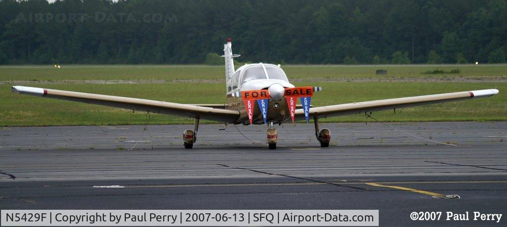 N5429F, 1976 Piper PA-28-181 C/N 28-7790119, Moved over from Hampton Roads Executive