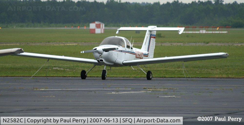 N2582C, 1978 Piper PA-38-112 Tomahawk C/N 38-79A0242, At Suffolk now, but on the back row