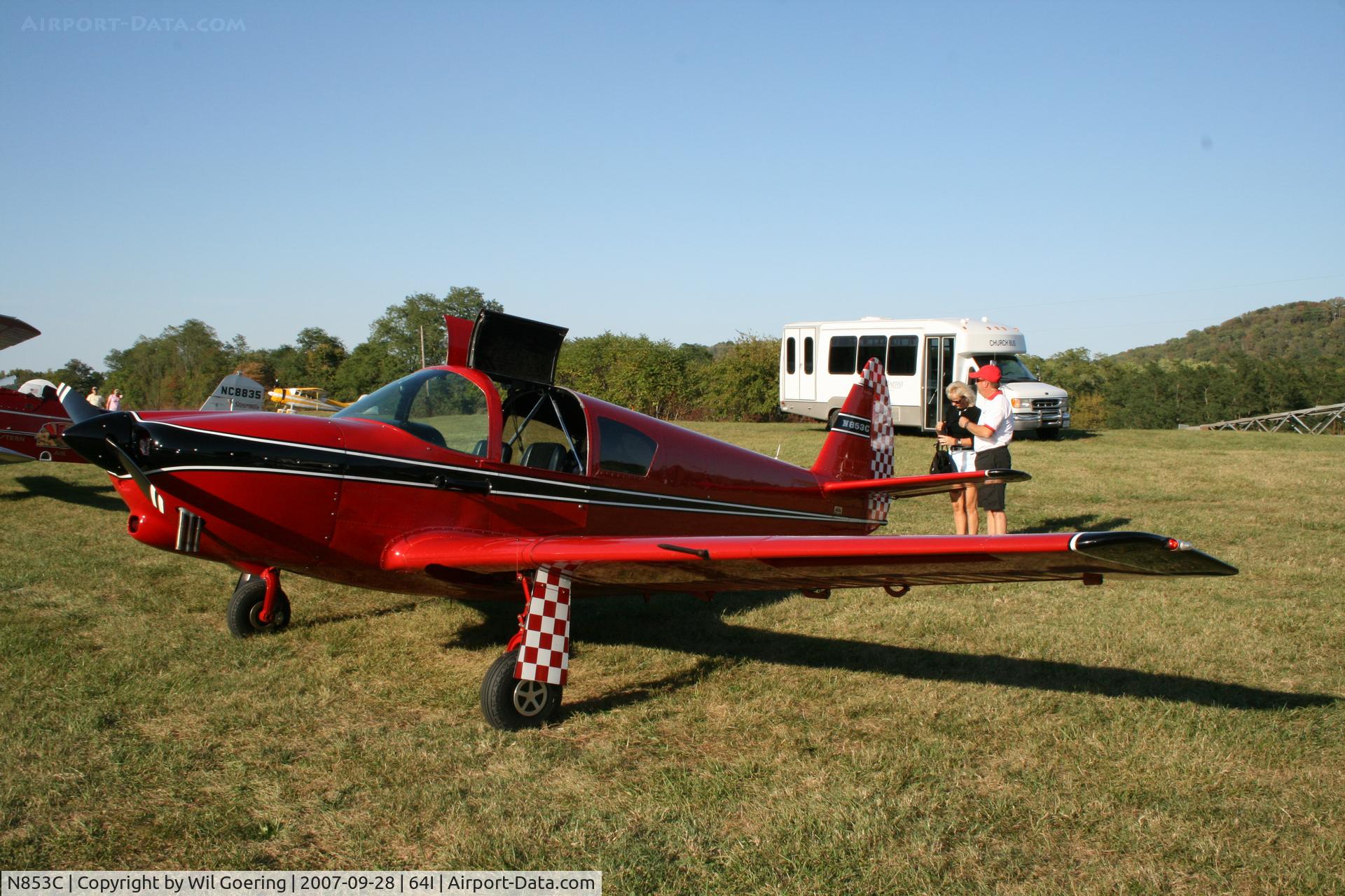 N853C, 1946 Globe GC-1B Swift C/N 1039, @007 Fly0in at Lee Bottom