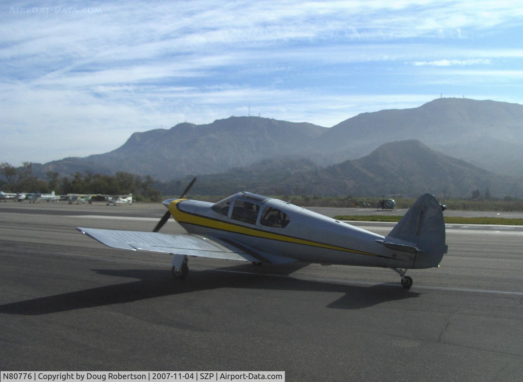 N80776, 1946 Globe GC-1B Swift C/N 179, 1946 Globe GC-1B SWIFT, Continental IO-360 210 Hp upgrade, taxi