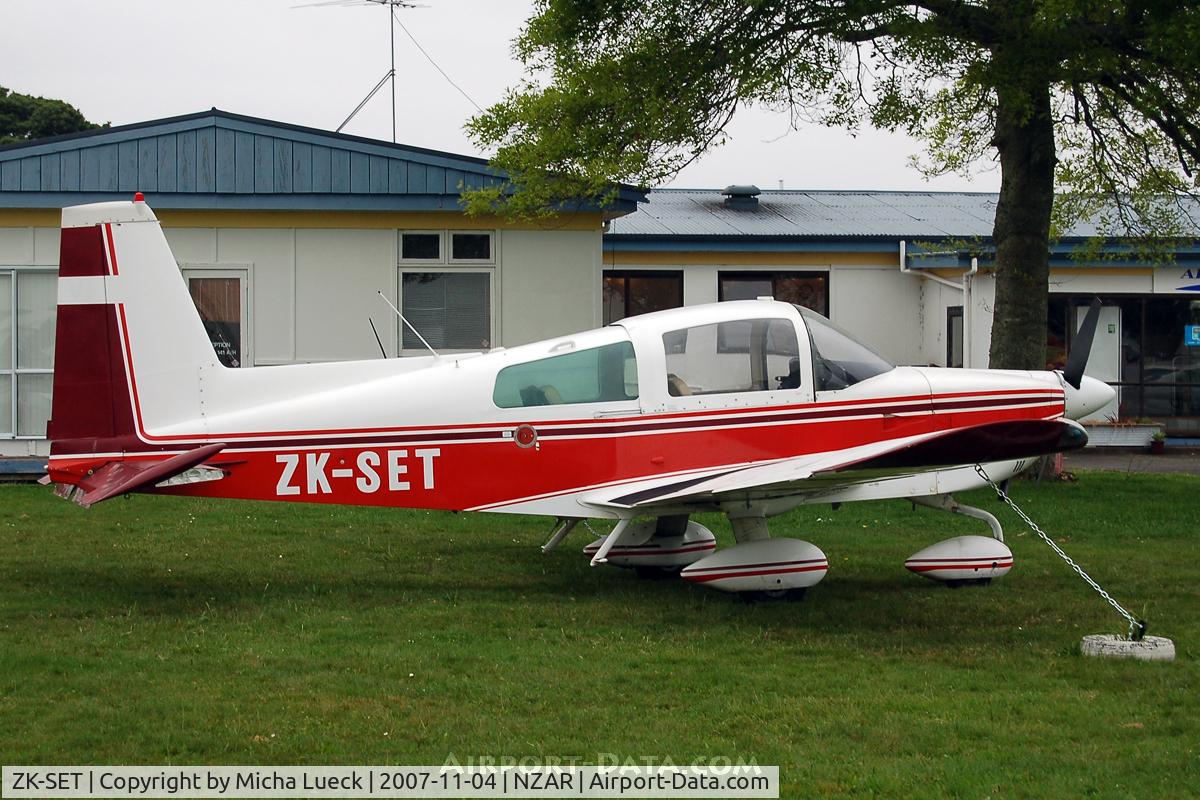 ZK-SET, Grumman American AA-5A Cheetah C/N AA5A-0324, At Ardmore Aerodrome