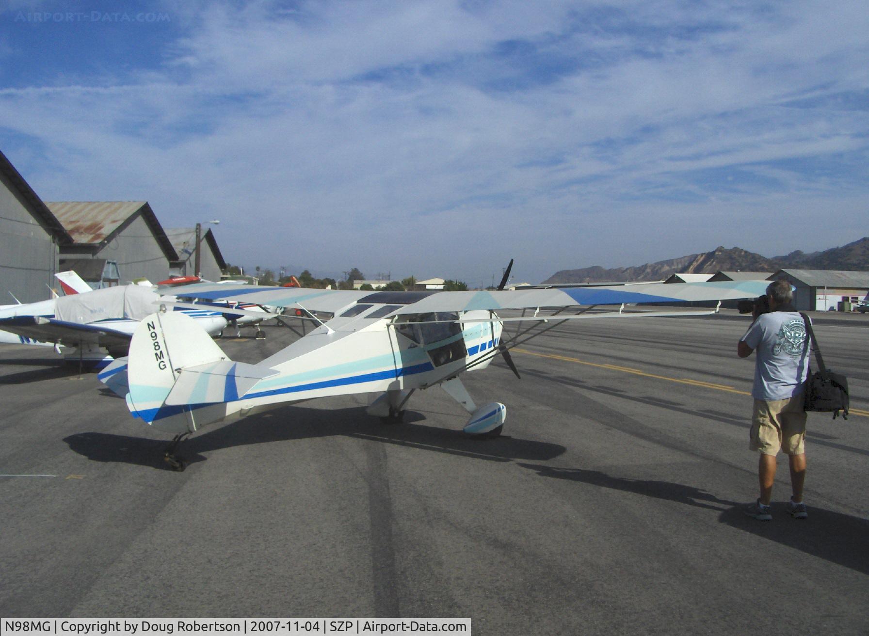N98MG, 1997 Avid Flyer Mark IV C/N 678, 1997 Gonzalez AVID Mk4, Bombardier Rotax engine, two place side by side