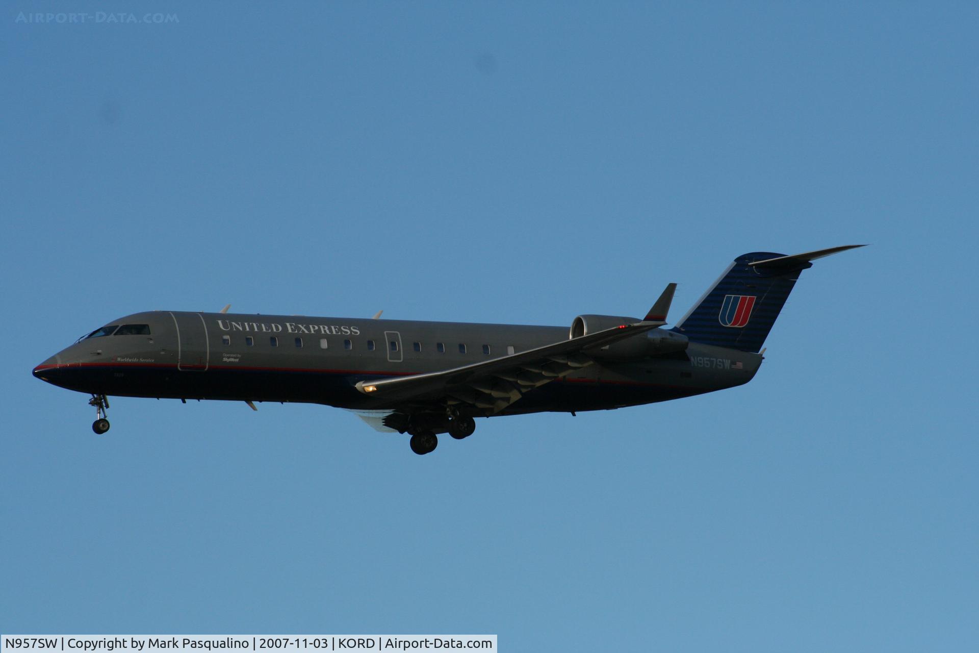 N957SW, 2003 Bombardier CRJ-200LR (CL-600-2B19) C/N 7829, CL-600-2B19