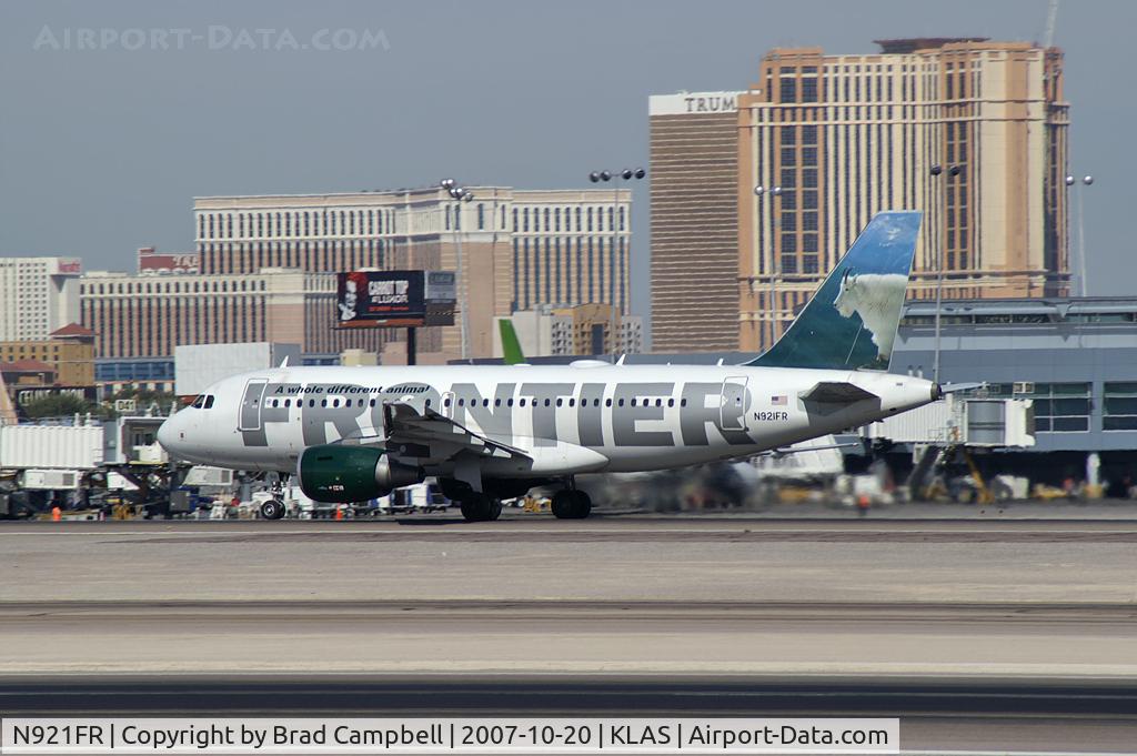 N921FR, 2003 Airbus A319-111 C/N 2010, Frontier Airlines / 2003 Airbus A319-111 - 'Mountain Goat' or as I prefer: 'Billy Goat Gruff!