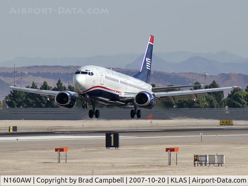 N160AW, 1988 Boeing 737-3G7 C/N 23782, US Airways / 1988 Boeing 737-3G7