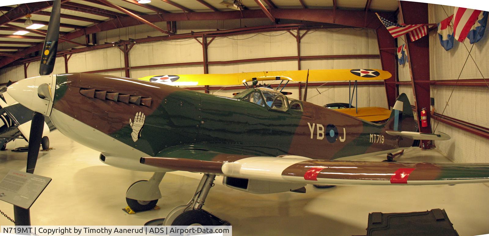 N719MT, 1944 Supermarine 359 Spitfire LF.VIIIc C/N 6S/479770, Cavanaugh Flight Museum