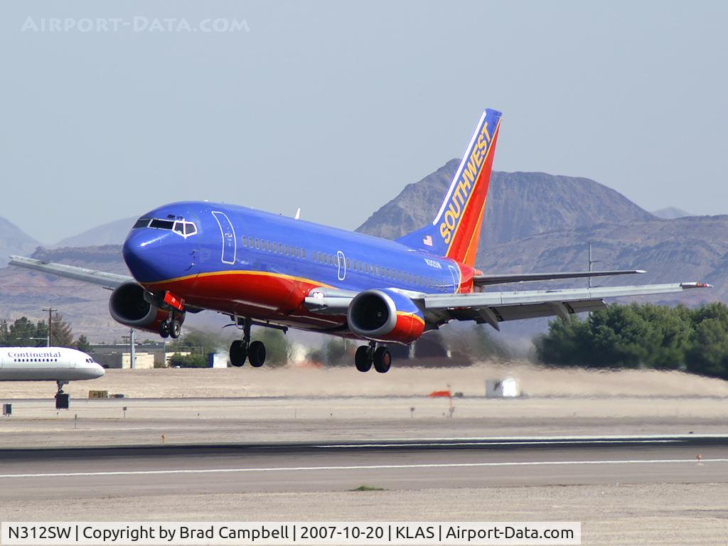 N312SW, 1986 Boeing 737-3H4 C/N 23334, Southwest Airlines / 1986 Boeing 737-3H4