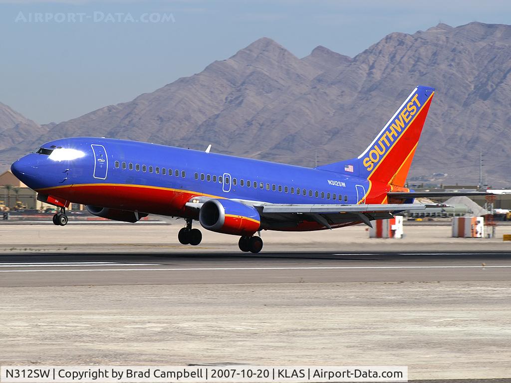 N312SW, 1986 Boeing 737-3H4 C/N 23334, Southwest Airlines / 1986 Boeing 737-3H4