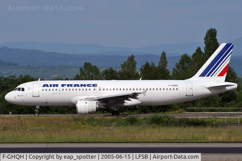 F-GHQH, 1990 Airbus A320-211 C/N 0156, taxi on bravo