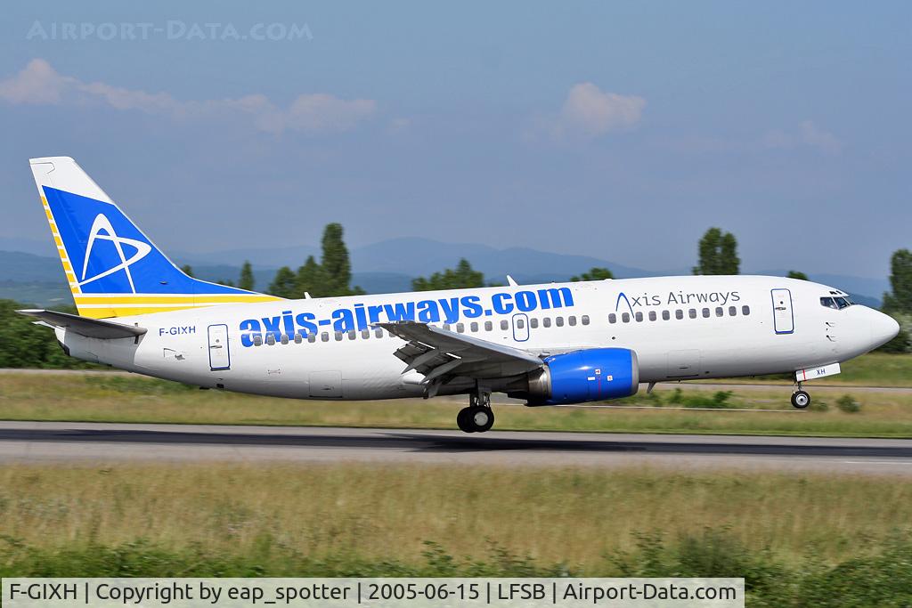 F-GIXH, 1987 Boeing 737-353 C/N 23788, landing on rwy 16