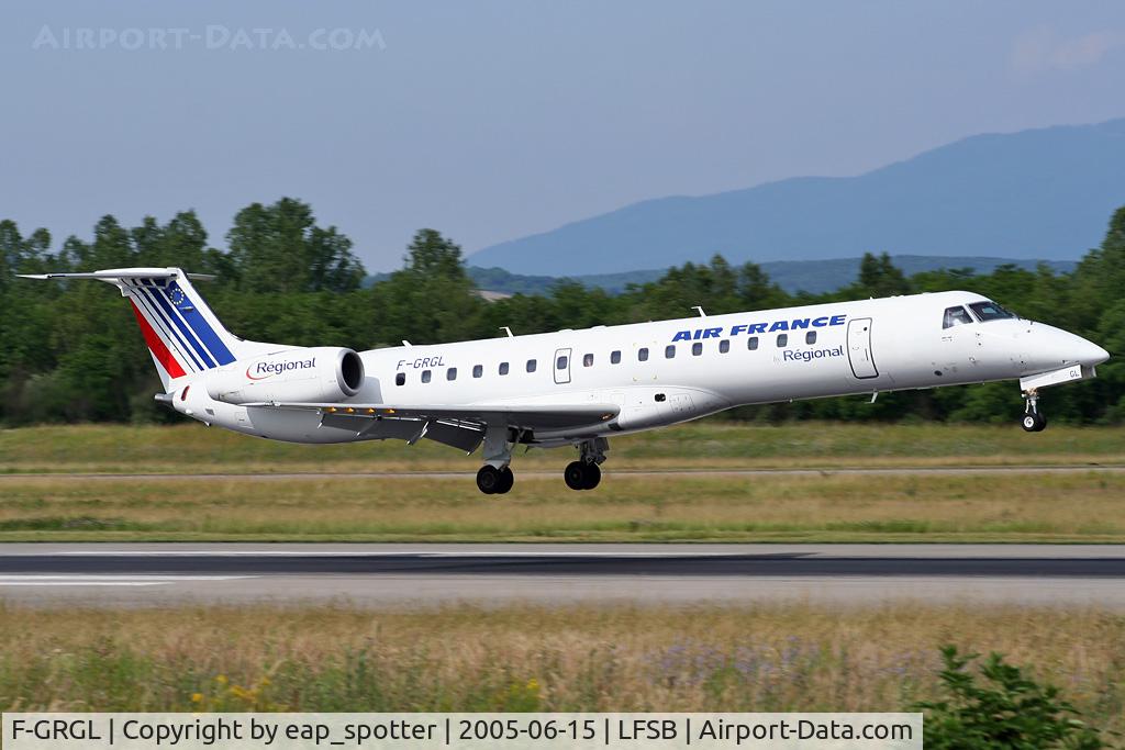 F-GRGL, 2001 Embraer EMB-145EU (ERJ-145EU) C/N 145375, arriving from LYS
