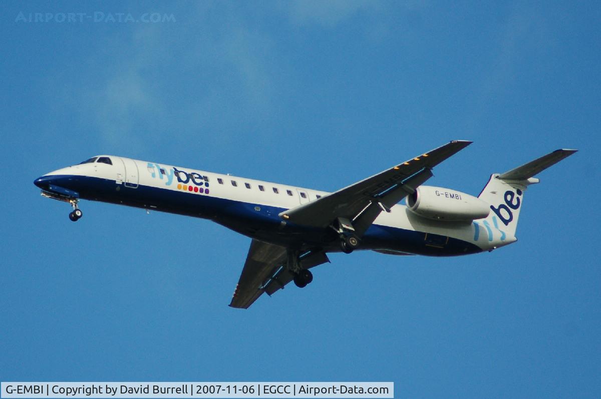 G-EMBI, 1999 Embraer EMB-145EU (ERJ-145EU) C/N 145126, Flybe - Landing