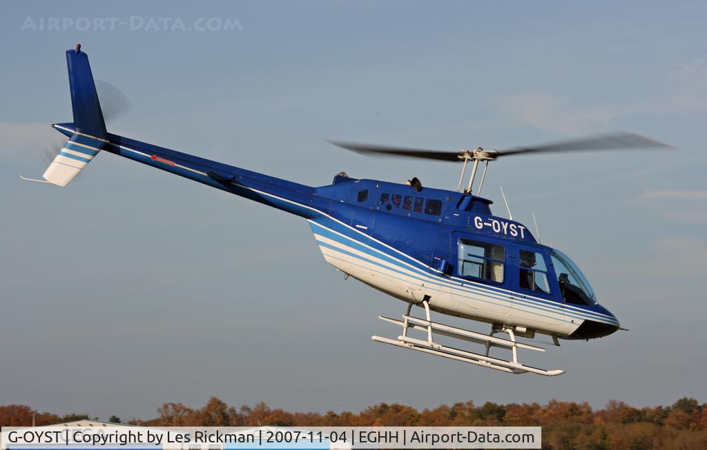 G-OYST, 1975 Agusta AB-206B JetRanger II C/N 8440, Bell 206B