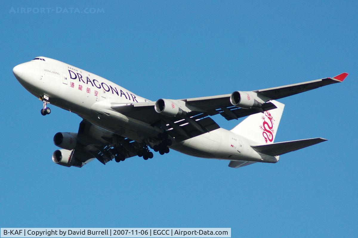 B-KAF, 1992 Boeing 747-412 C/N 26547, Dragonair Cargo - Landing