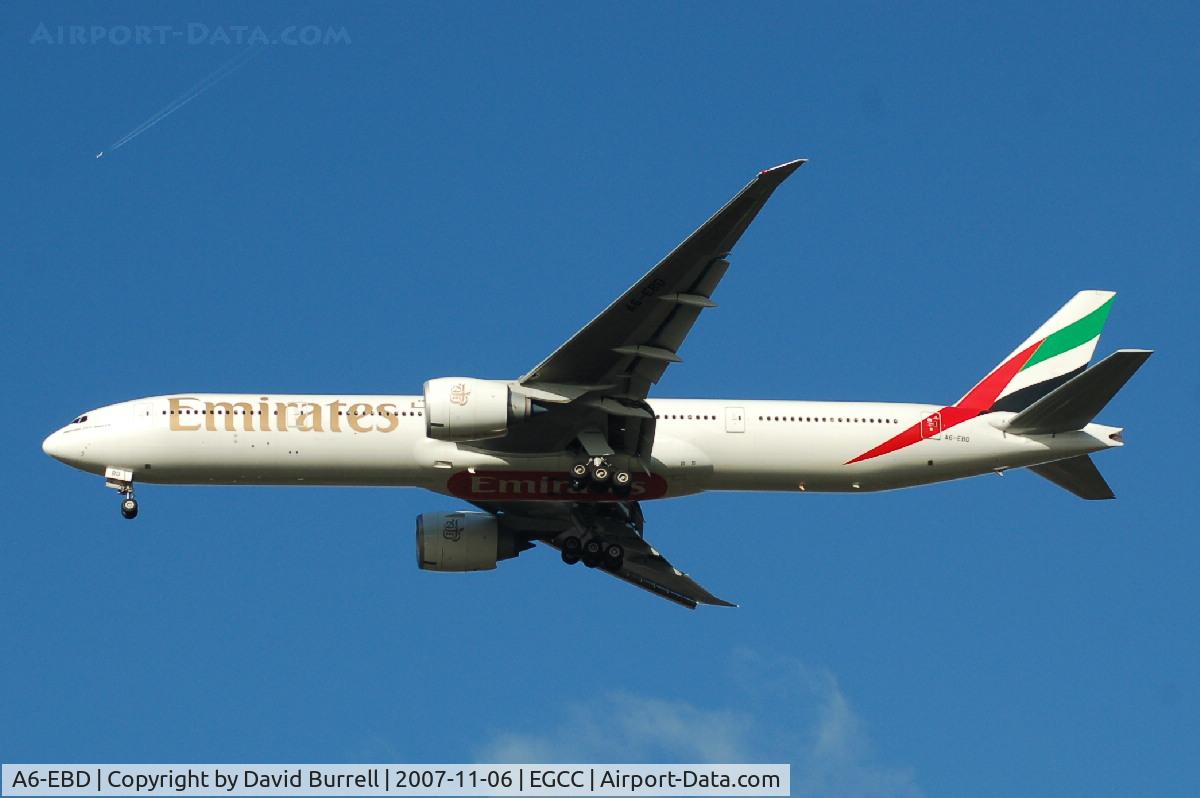 A6-EBD, 2005 Boeing 777-31H/ER C/N 33501, Emirates - Landing