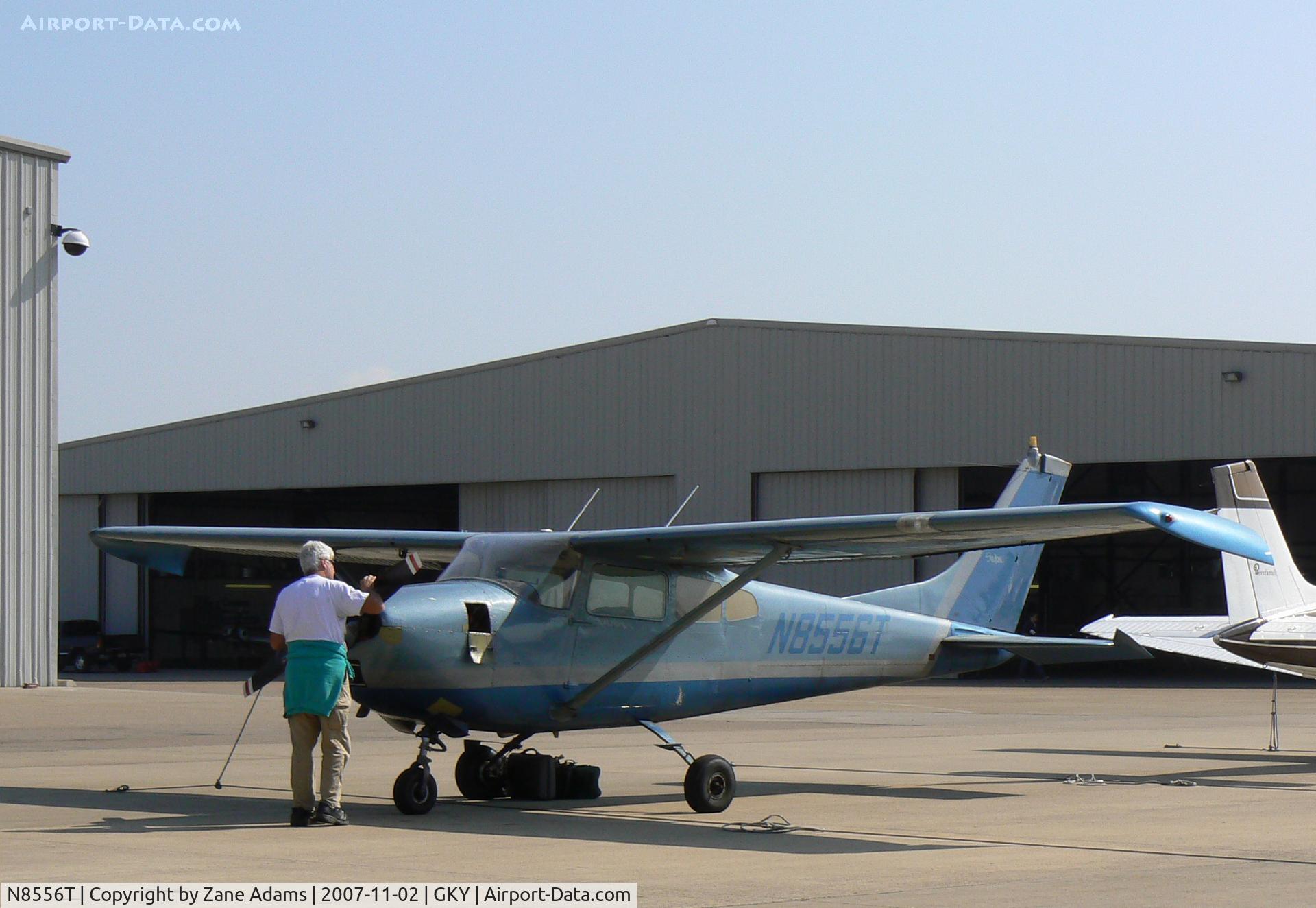 N8556T, 1959 Cessna 182C Skylane C/N 52456, On the ramp at Arlington Muni 