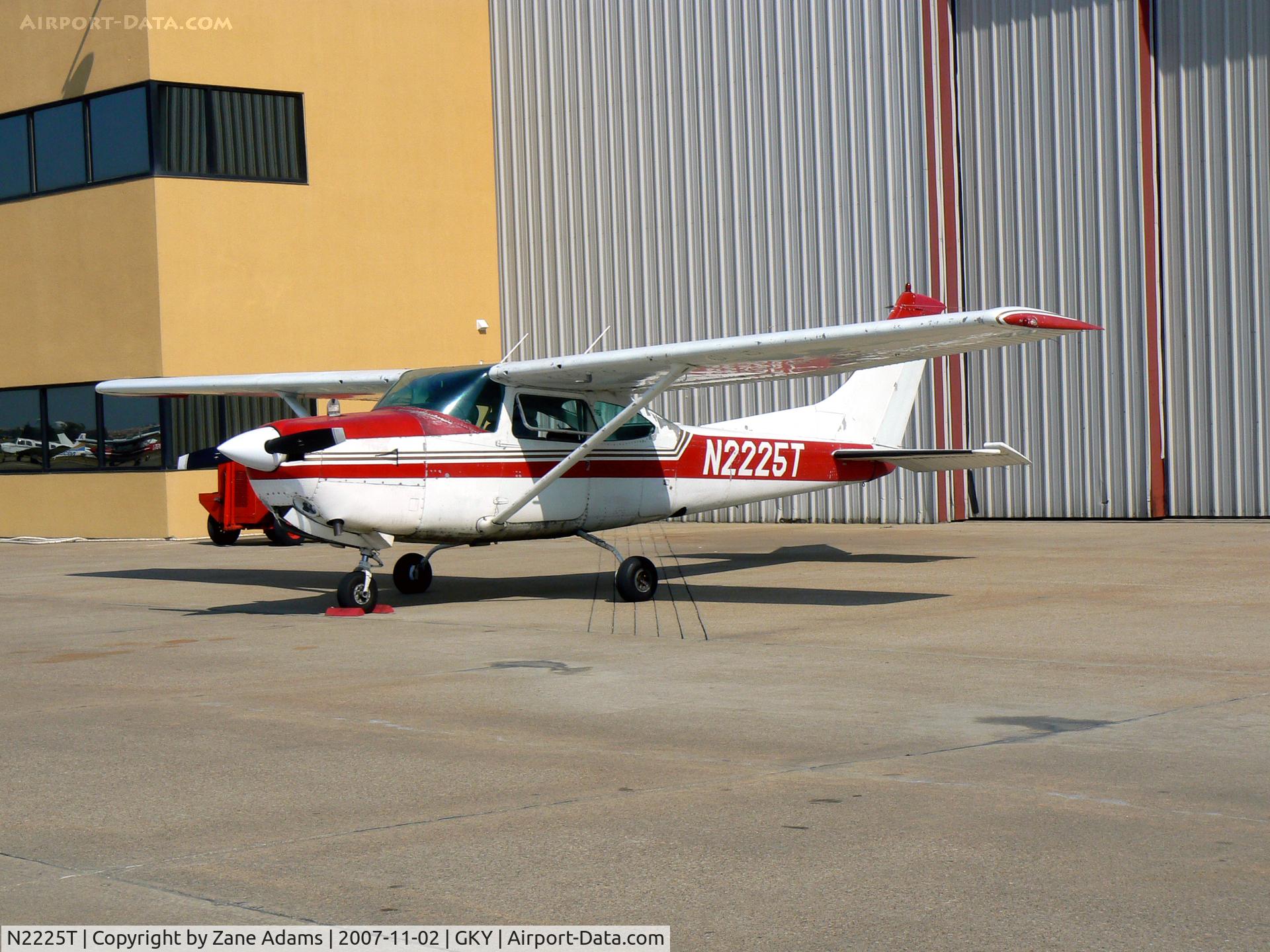 N2225T, 1977 Cessna TR182 Turbo Skylane RG C/N R18200001, On the ramp at Arlington Muni