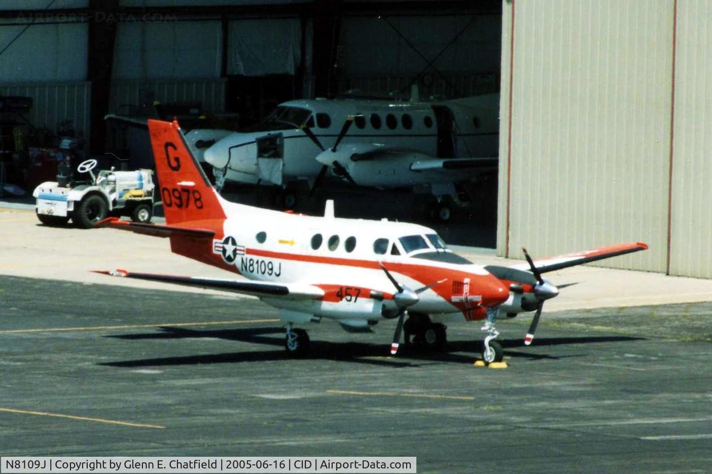 N8109J, 1978 Beech H90 (T-44A) C/N LL-30, T-44A 160978 parked at Rockwell-Collins
