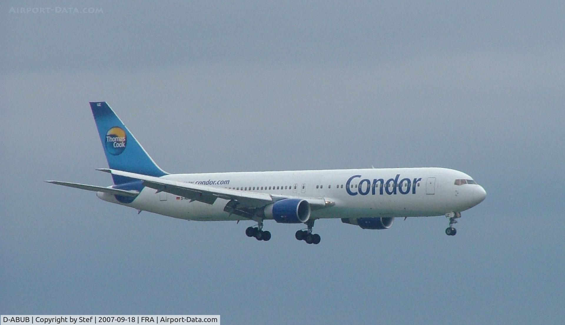 D-ABUB, 1992 Boeing 767-330/ER C/N 26987, Boeing 767/Condor