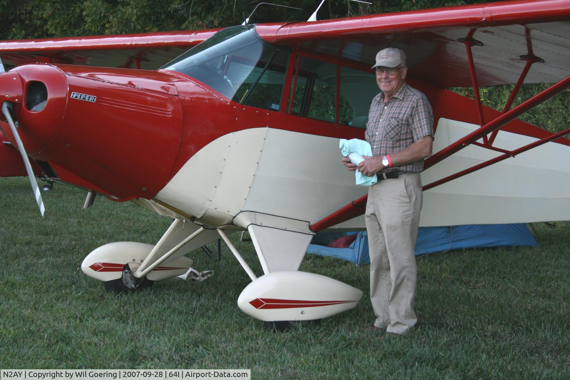 N2AY, 1946 Piper PA-12 Super Cruiser C/N 12-1038, Proud owner of this Classic Piper