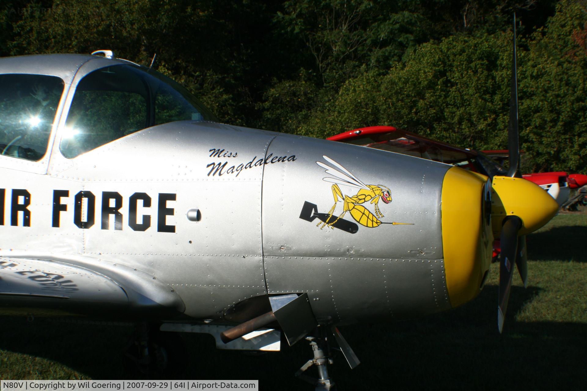 N80V, 1946 North American Navion (NA-145) C/N NAV-4-111, 2007 Lee Bottom Fly-in