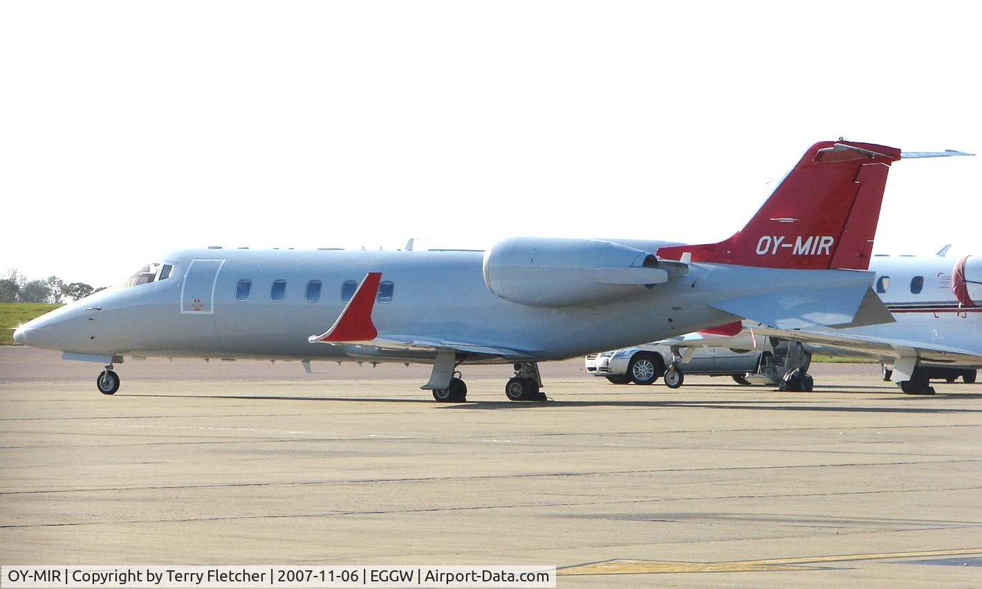 OY-MIR, Learjet 60XR C/N 60-322, Lear 60 at Luton